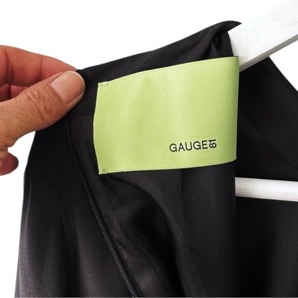 GAUGE81 EUC Black Izu Silk Minidress Size 38 - Picture 11 of 13